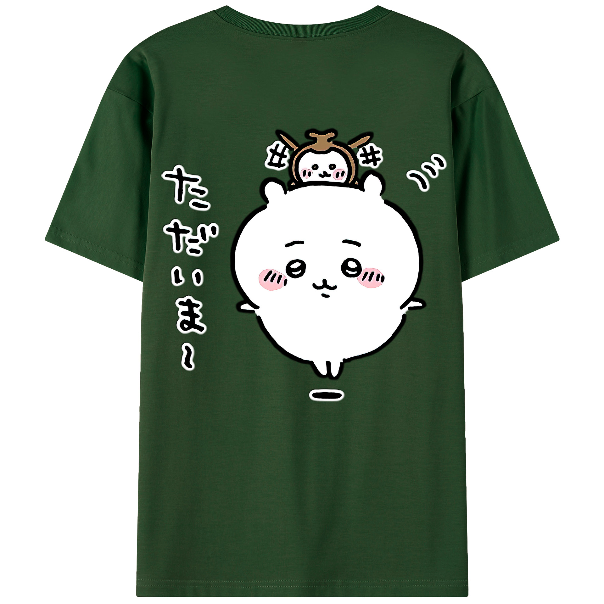 （画像用） ちいかわ ちいかわ Chii-kawa chiikawa 綿100％半袖Tシャツ（背面プリント）